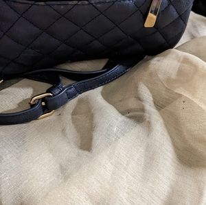 Charlie leather blue crossbody